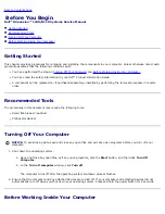 Preview for 2 page of Dell Dimension B110 Service Manual