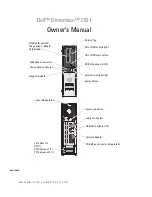 Dell Dimension C521 Owner'S Manual preview
