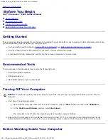 Preview for 2 page of Dell Dimension E520 Service Manual