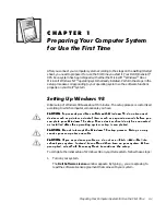 Preview for 9 page of Dell Dimension XPS R Series Setup Manual