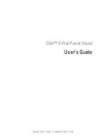 Preview for 1 page of Dell E-Flat Panel Stand User Manual