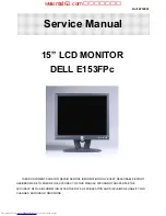 Dell E153FPc Service Manual preview