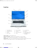 Предварительный просмотр 16 страницы Dell E1705 - Inspiron Laptop Owner'S Manual