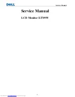 Dell E1709W Service Manual preview