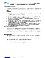 Preview for 4 page of Dell E1709W Service Manual