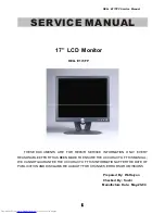 Dell E173FP Service Manual preview