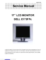 Предварительный просмотр 1 страницы Dell E173FPc Service Manual