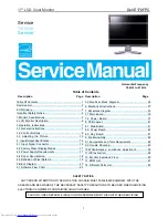 Dell E178FPC Service Manual preview