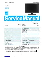 Предварительный просмотр 1 страницы Dell E1909Wc Service Manual