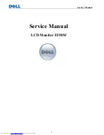 Dell E190Sf Service Manual предпросмотр