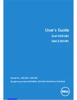 Dell E1914H User Manual preview