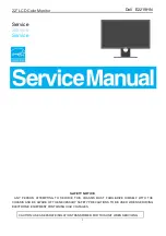 Preview for 1 page of Dell E2219HN Service Manual