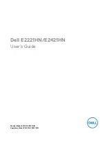 Dell E2221HN User Manual preview