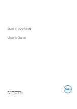 Предварительный просмотр 1 страницы Dell E2223HN User Manual