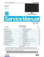 Dell E228WFP Service Manual preview