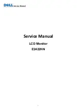 Preview for 1 page of Dell E2422HN Service Manual