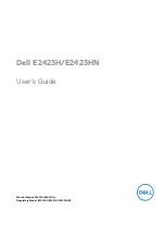 Preview for 1 page of Dell E2423H User Manual