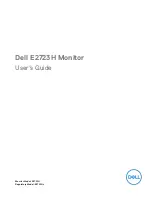 Preview for 1 page of Dell E2723H User Manual