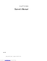 Preview for 1 page of Dell EC280 Owner'S Manual