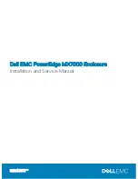 Preview for 1 page of Dell EMC PowerEdge MX7000 Installation And Service Manual