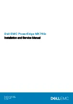 Предварительный просмотр 1 страницы Dell EMC PowerEdge MX740c Installation And Service Manual