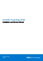 Предварительный просмотр 1 страницы Dell EMC PowerEdge R550 Installation And Service Manual