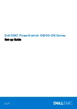 Предварительный просмотр 1 страницы Dell EMC PowerSwitch S4200-ON Series Setup Manual