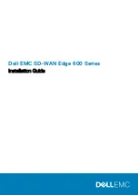 Preview for 1 page of Dell EMC SD-WAN Edge 600 Series Installation Manual