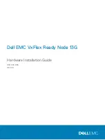 Preview for 1 page of Dell EMC VxFlex Ready Node 13G Hardware Installation Manual