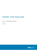 Предварительный просмотр 1 страницы Dell EMC VxFlex Ready Node Installation Manual