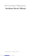 Предварительный просмотр 1 страницы Dell EMU01 Hardware Owner'S Manual