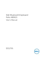 Предварительный просмотр 1 страницы Dell Folio WK415 User Manual