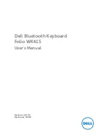 Dell Folio WK415 User Manual preview