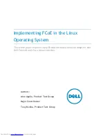 Preview for 1 page of Dell Force 10 Manual