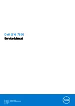 Dell G16 7620 Service Manual preview