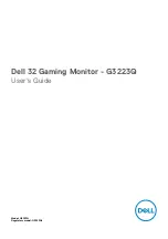 Preview for 1 page of Dell G3223Q User Manual