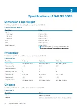 Preview for 10 page of Dell G5 SE Setup And Specifications