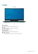 Preview for 9 page of Dell G7 7700 Setup And Specifications