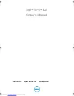 Preview for 1 page of Dell I14Z-2026DBK Owner'S Manual