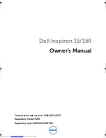 Preview for 1 page of Dell I15RN-2354BK Owner'S Manual