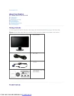 Предварительный просмотр 2 страницы Dell IN1910N - 18.5" LCD Monitor User Manual