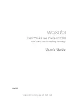 Dell Ink-Free Printer PZ310 User Manual preview