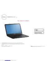 Dell INSPIRATION 15 Specification preview