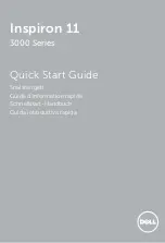 Preview for 1 page of Dell Inspiron 11 3000 Series Quick Start Manual