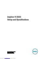 Preview for 1 page of Dell Inspiron 11 3000 Series Setup And Specifications