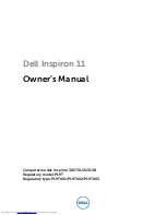 Dell Inspiron 11 Owner'S Manual preview