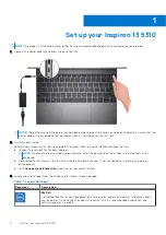 Предварительный просмотр 4 страницы Dell Inspiron 13 5310 Setup And Specifications