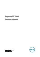 Preview for 1 page of Dell Inspiron 13 7000 Series Service Manual