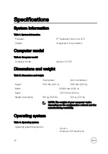Preview for 16 page of Dell Inspiron 13 7000 Series Setup And Specifications