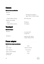 Preview for 20 page of Dell Inspiron 13 7000 Series Setup And Specifications